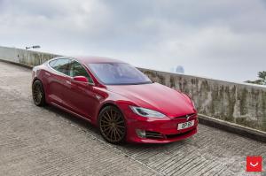 2018 Tesla Model S 90D on Vossen Wheels (VFS-2)